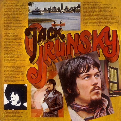 Jack Grunsky - Toronto (1970) Vinyl Rip