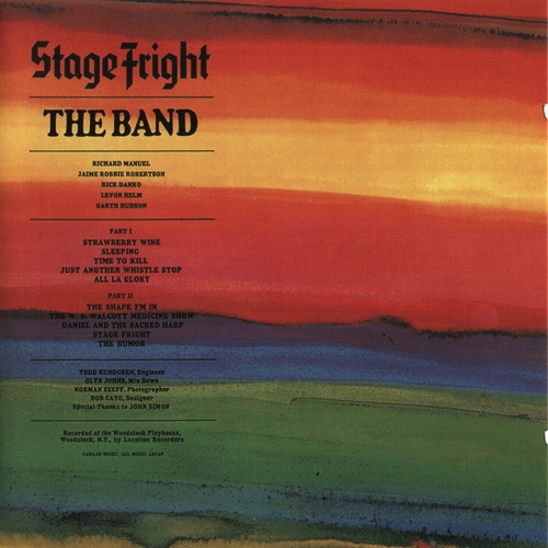 The Band - Stage Fright (Reissue, Bonus Track Remastered) (1970/2000) Lossless