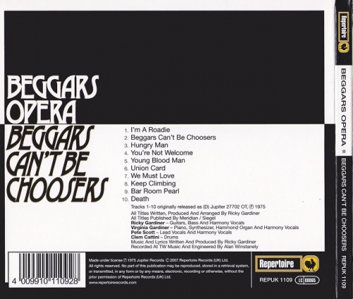 Beggars Opera - Beggars Can't Be Choosers (Reissue) (1976/2007)