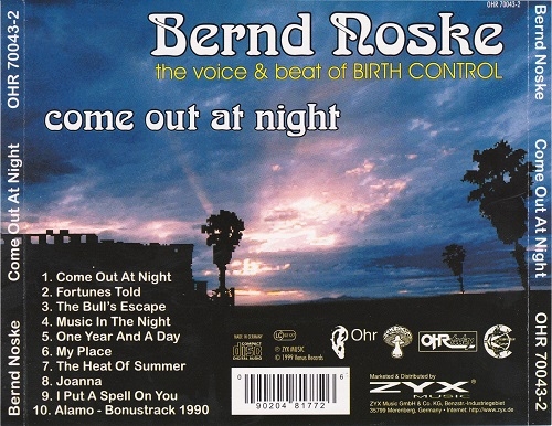 Bernd Noske - Come Out At Night (1978/1999)