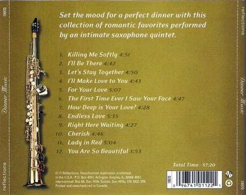 Montgomery Smith - Romantic Saxophone Quintet / Dinner Music Vol.1 (2005/2013)