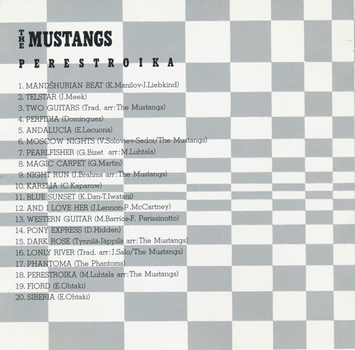 The Mustangs - Perestroika (1991)  FLAC