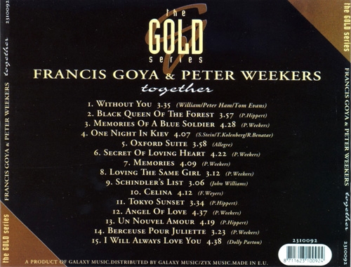 Francis Goya & Peter Weekers - Together (2006) Gold Series