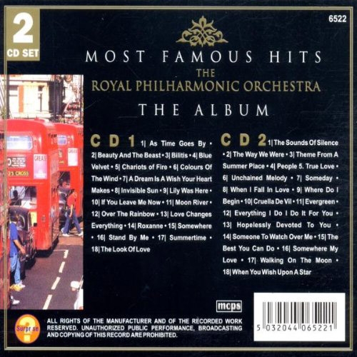 The Royal Philharmonic Orchestra – Most Famous Hits:  The Album [2CD SET] (2000)