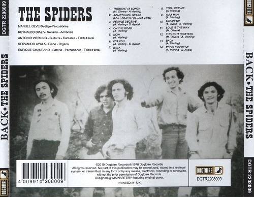 The Spiders - Back (Reissue) (1970/2010)