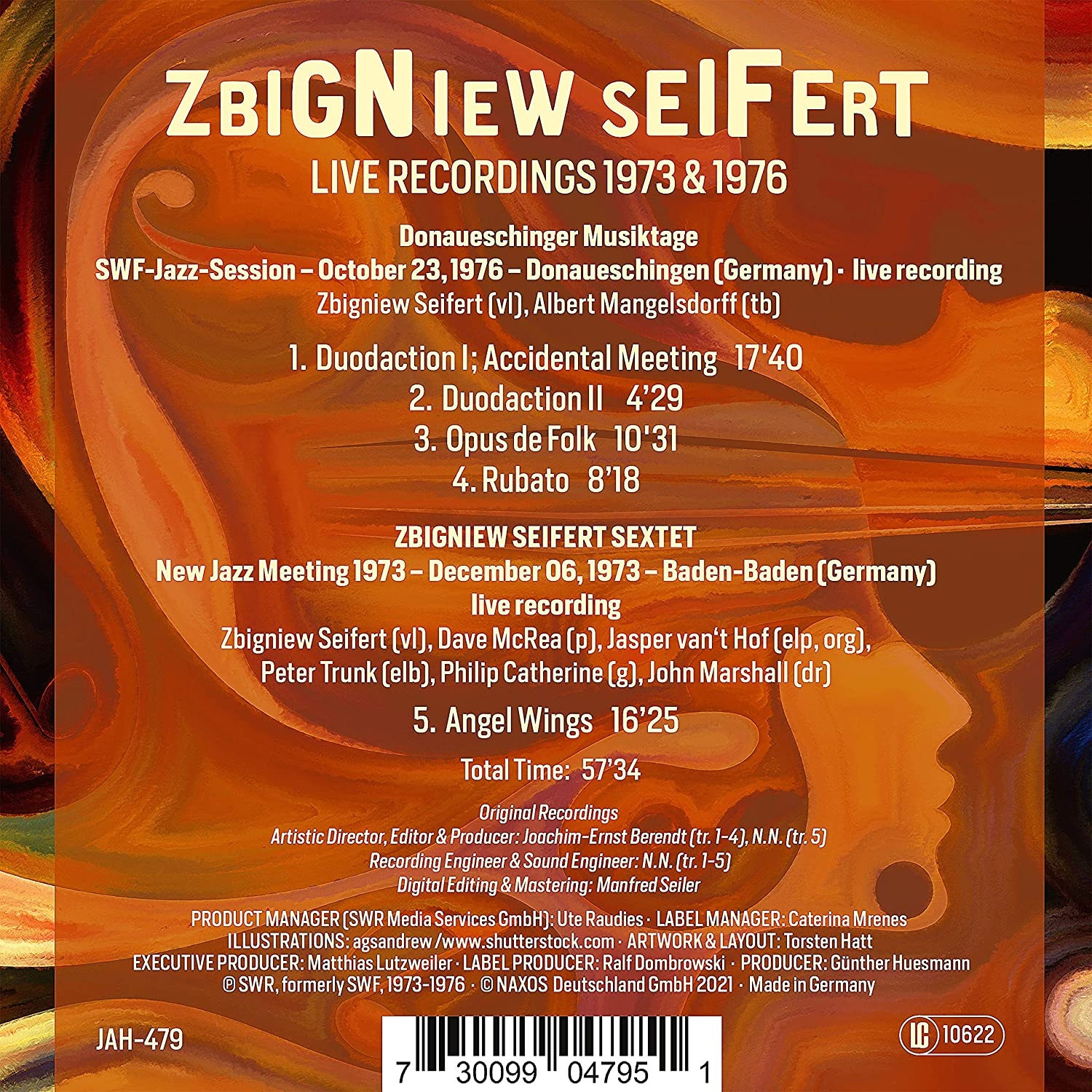 Zbigniew Seifert - Zbigniew Seifert: Live Recordings 1973 & 1976 (Live) (2021)