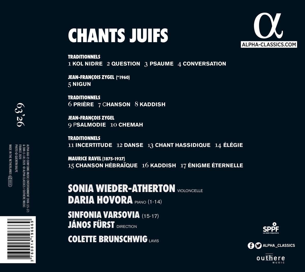 Sonia Wieder-Atherton - Chants Juifs (2021) [Hi-Res]