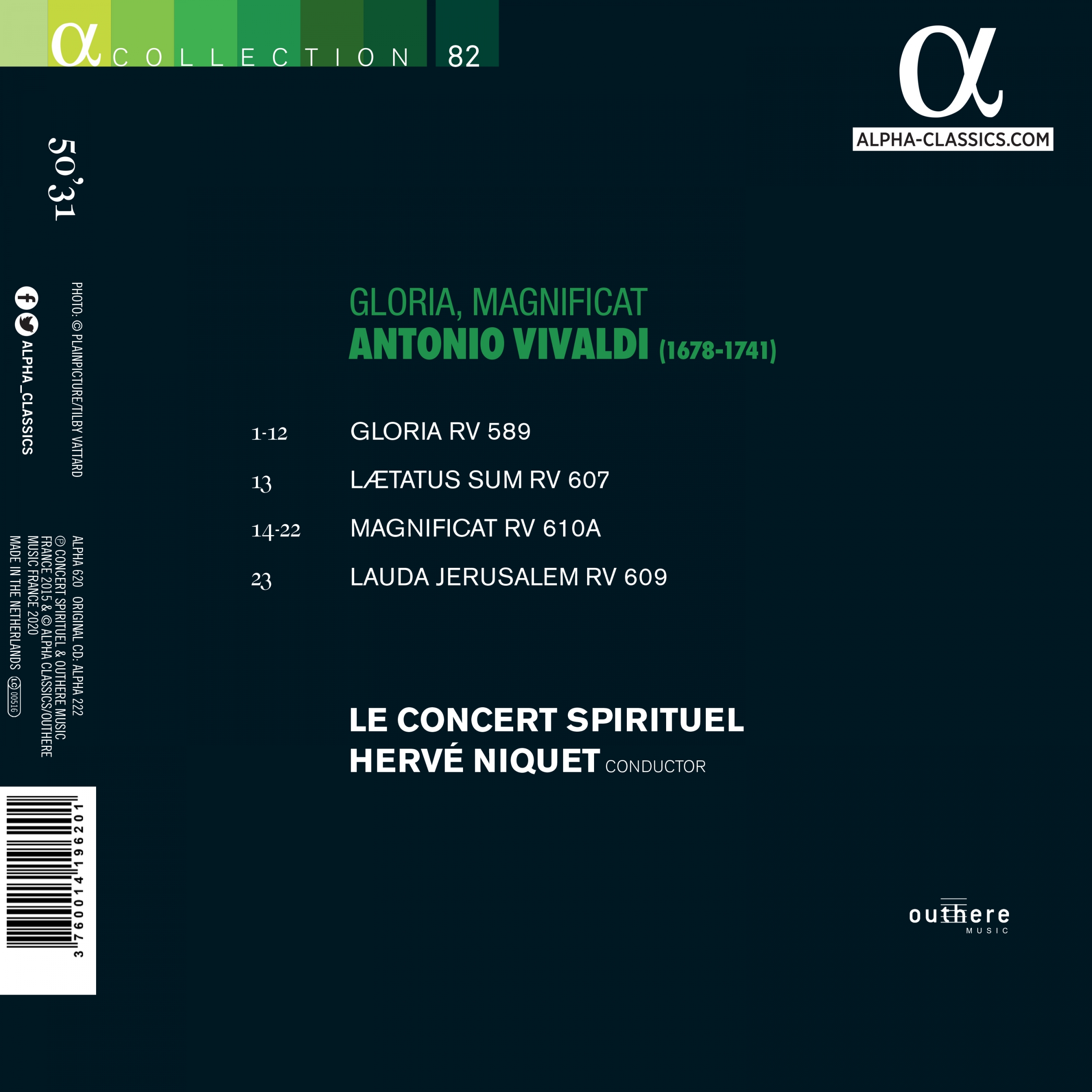 Le Concert Spirituel & Hervé Niquet - Vivaldi: Gloria & Magnificat (Alpha Collection) (2015/2021)