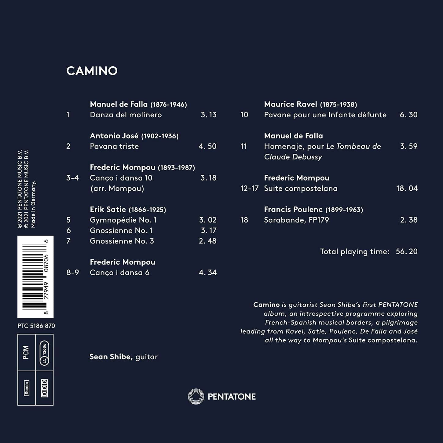 Sean Shibe - Camino (2021) [Hi-Res]