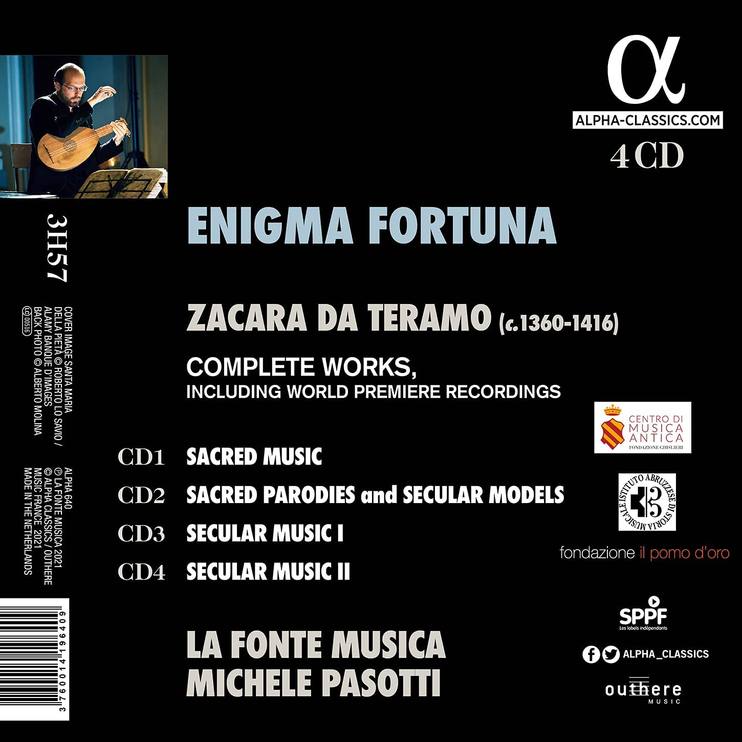 La fonte musica and Michele Pasotti - Zacara da Teramo: Enigma Fortuna (Complete Works) (2021) [Hi-Res]