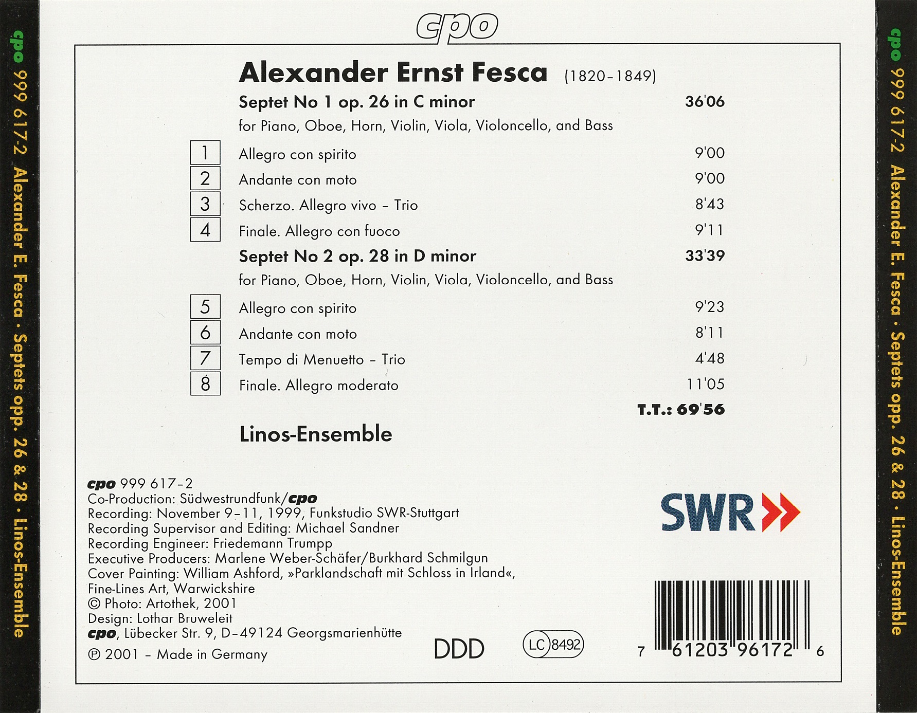 Linos-Ensemble - Fesca: Septets Op. 26 & Op. 28 (2001)