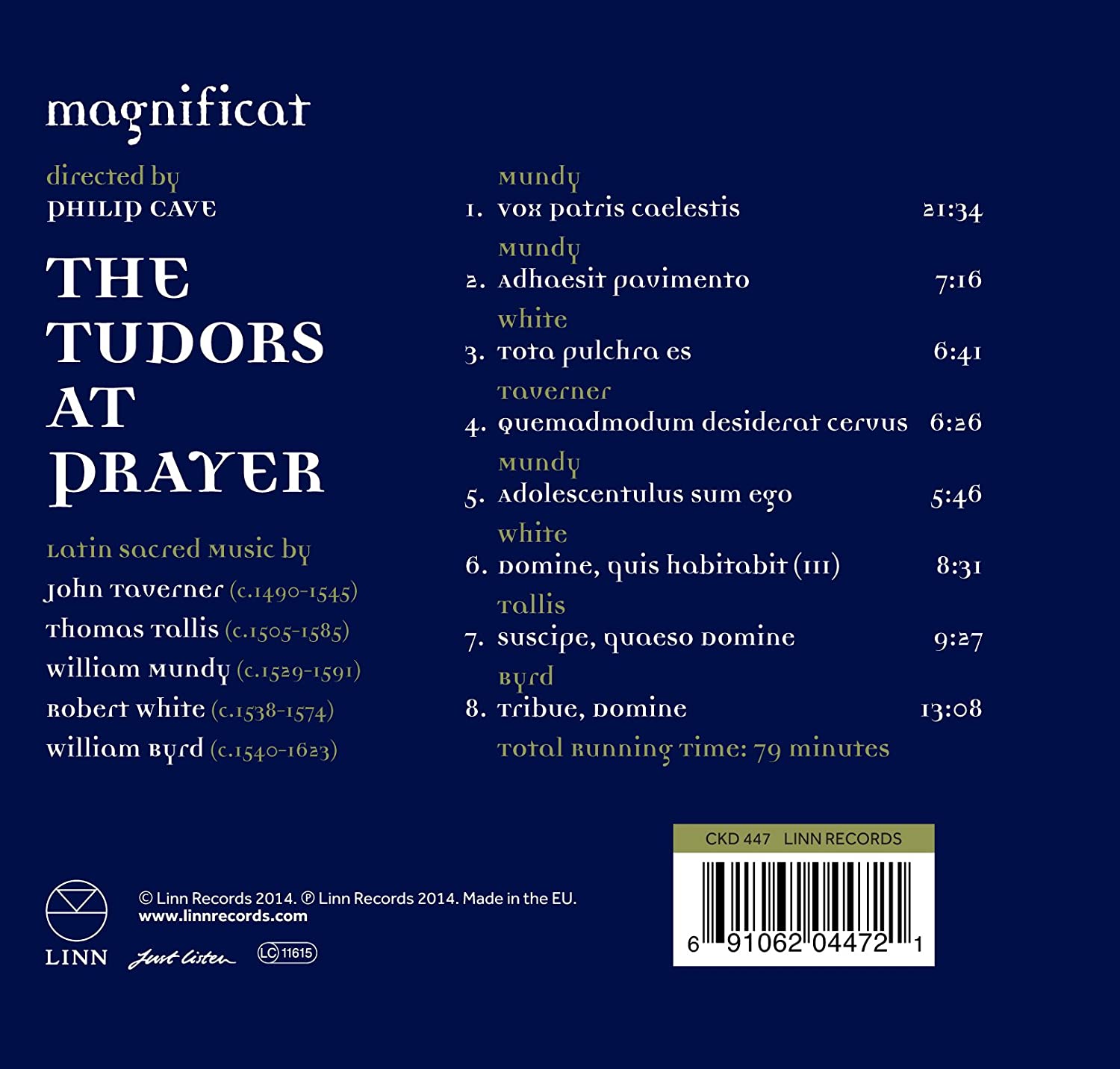 Magnificat & Philip Cave - The Tudors at Prayer (2014) [Hi-Res]