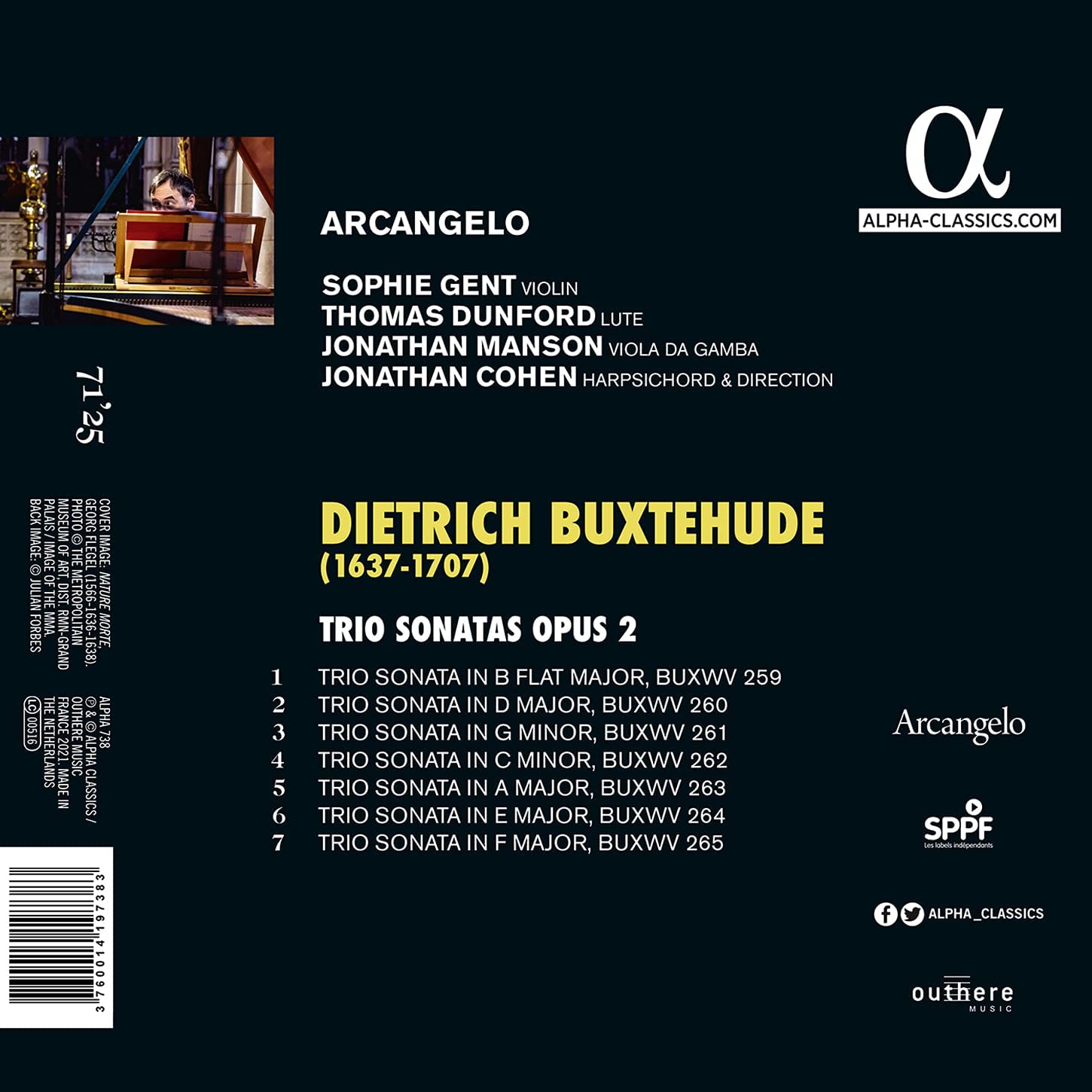 Arcangelo - Buxtehude: Trio Sonatas Op. 2 (2021) [Hi-Res]