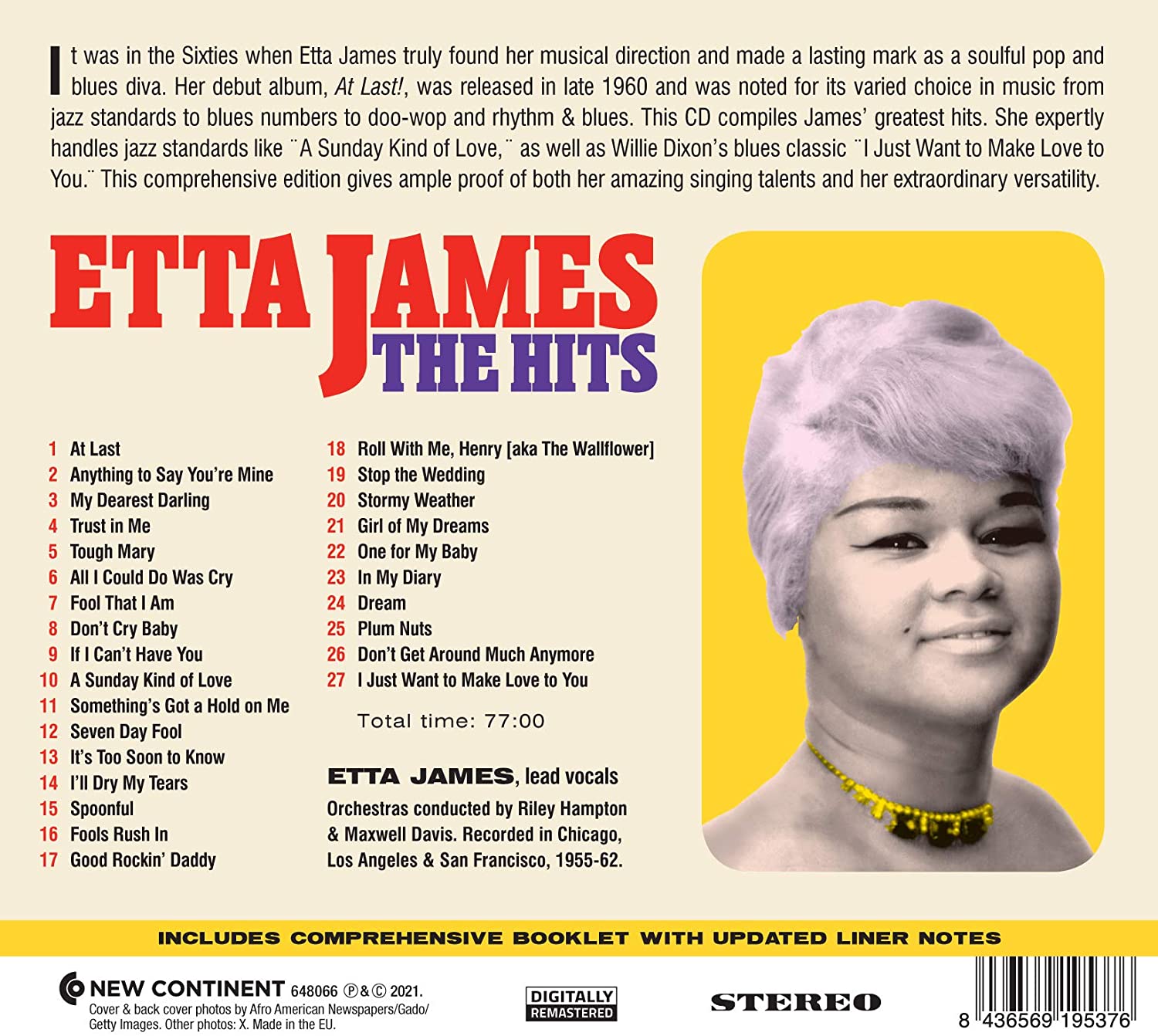 Etta James - The Hits - 27 Greatest Hits By The Soul Diva (2021)