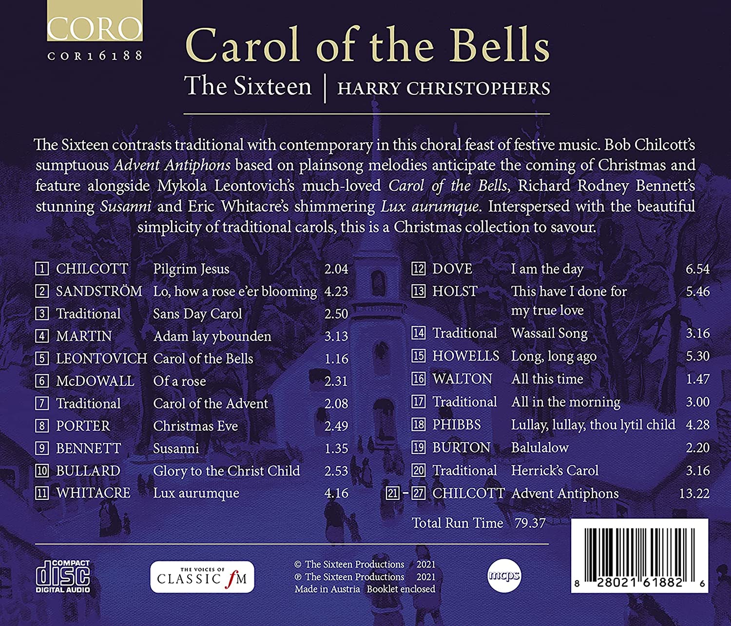 The Sixteen - Carol of the Bells (2021) [Hi-Res]