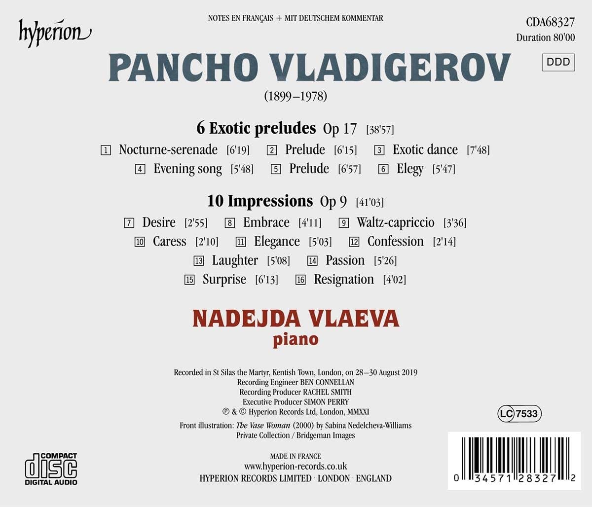 Nadejda Vlaeva - Vladigerov: Exotic preludes & Impressions (2021) [Hi-Res]