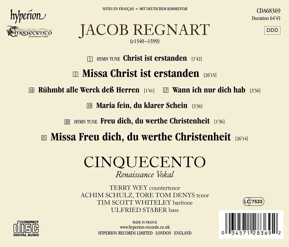 Cinquecento - Regnart: Missa Christ ist erstanden (2021) [Hi-Res]