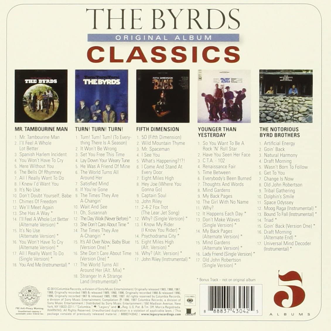 The Byrds - Original Album Classics (2013)