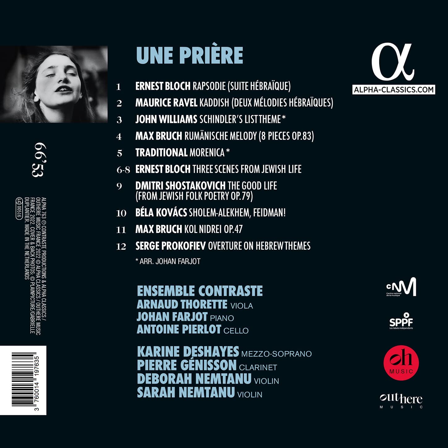 Ensemble Contraste - Une prière (2022) [Hi-Res]