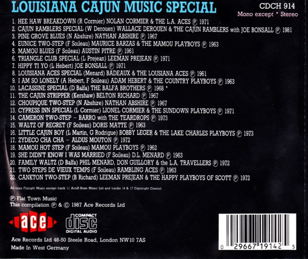 VA - Louisiana Cajun Music Special (1988)