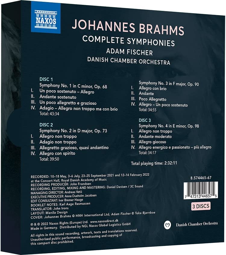 Danish Chamber Orchestra & Ádám Fischer - Brahms: Complete Symphonies (2022) [Hi-Res]