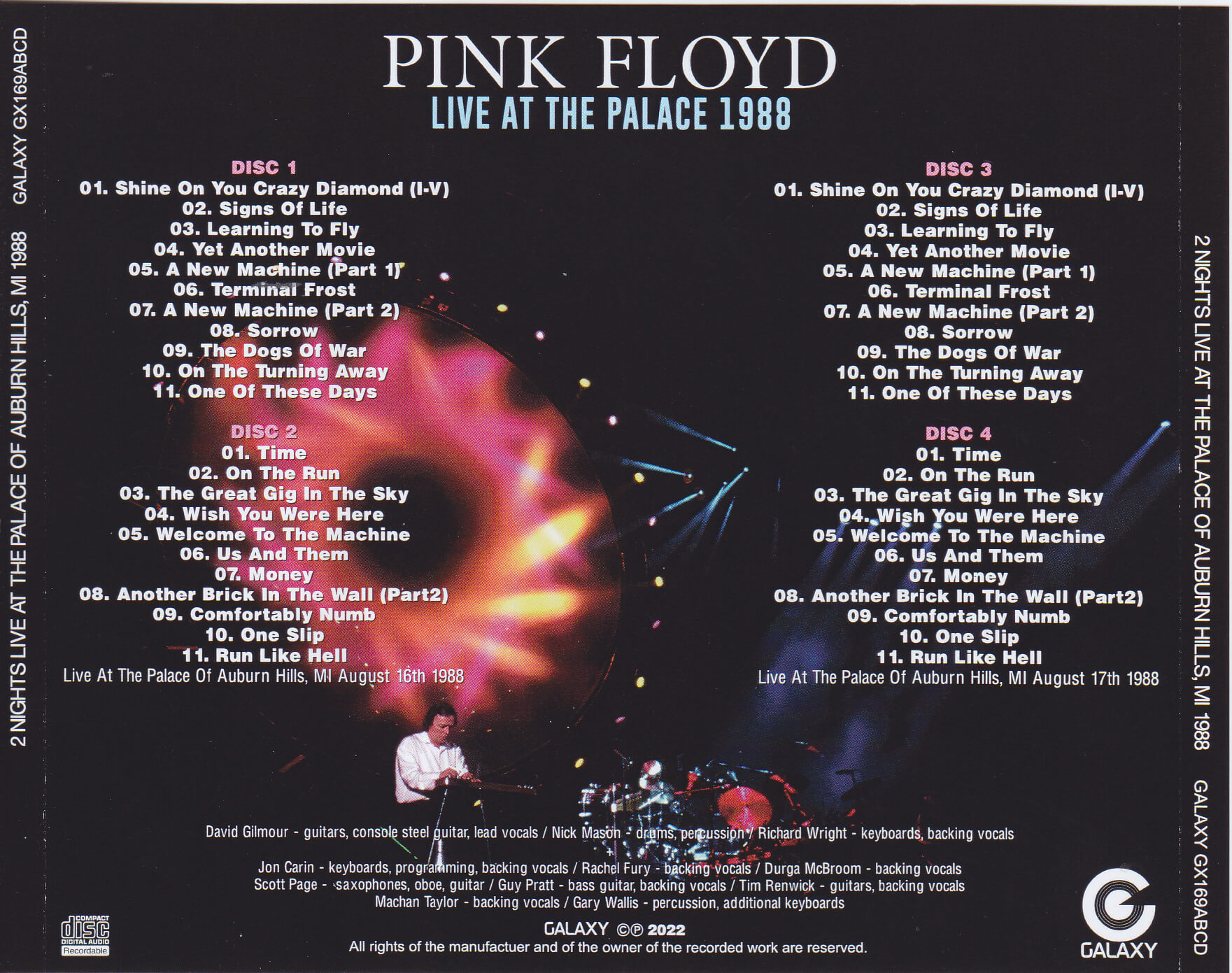 Pink Floyd - Live At The Palace 1988 (2022)