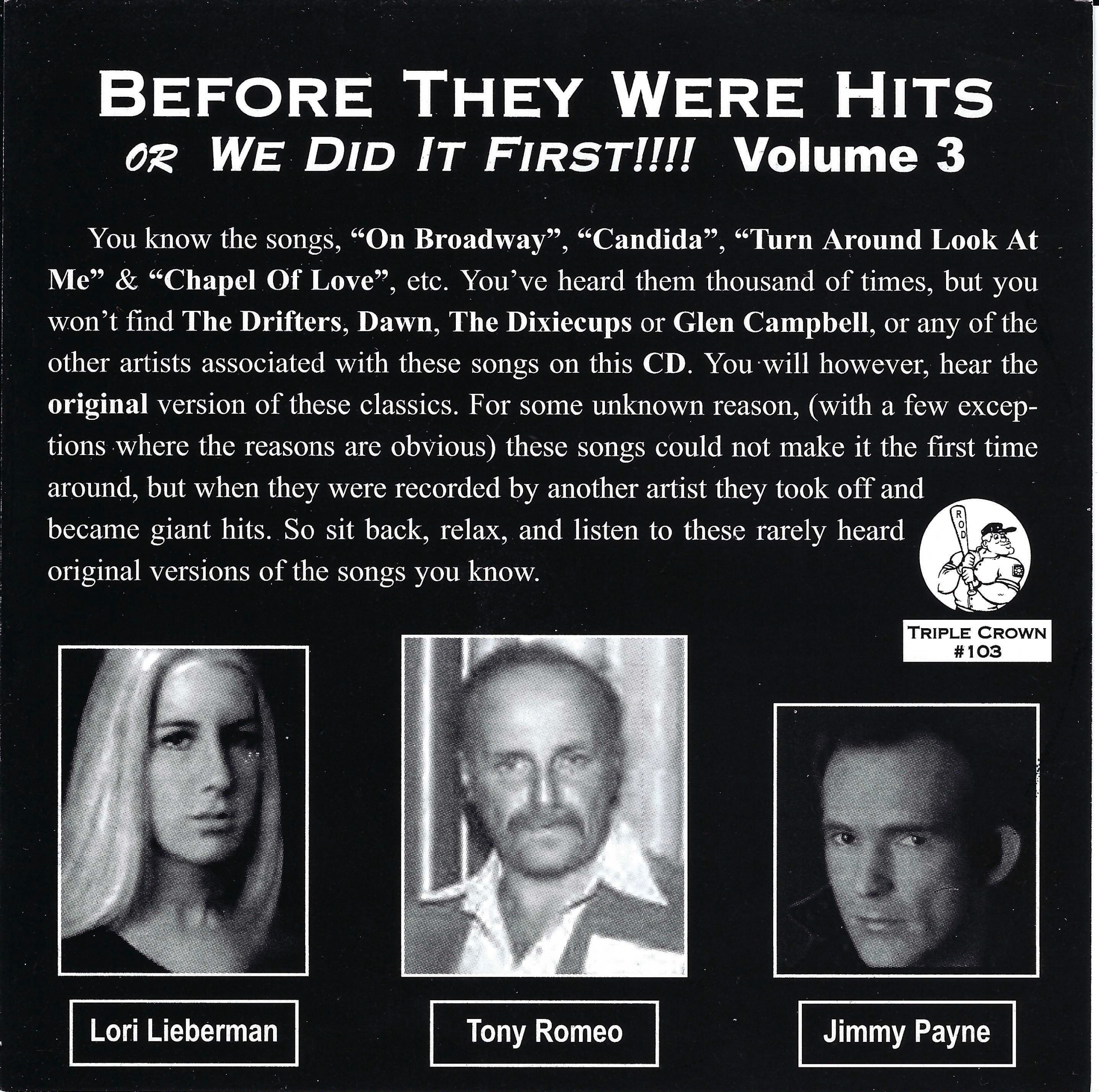 VA - Before They Were Hits or We Did It First!!! Volume 3 (2004)