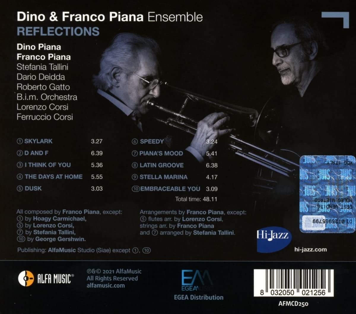 Dino & Franco Piana Ensemble - Reflections (2021) [Hi-Res]