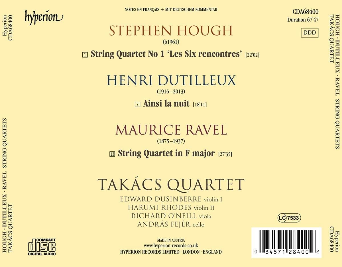 Takács Quartet - Hough, Dutilleux & Ravel: String Quartets (2023) [Hi-Res]