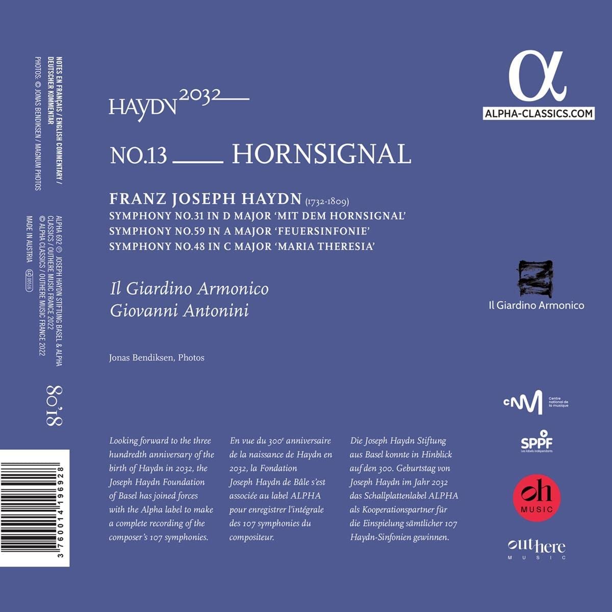 Il Giardino Armonico & Giovanni Antonini - Haydn 2032, Vol. 13 Horn Signal (2023) [Hi-Res]
