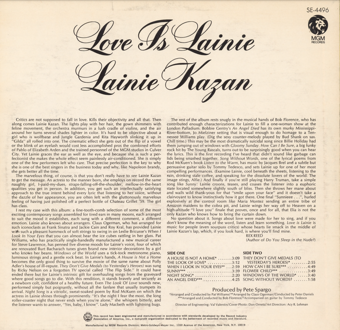 Lainie Kazan - Love Is Lainie (1968) [Hi-Res]