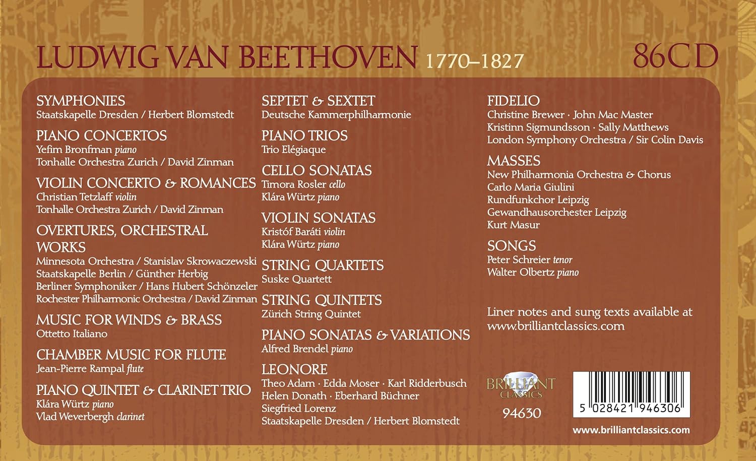 VA - Beethoven: Complete Edition (2013) {86CD Box Set}