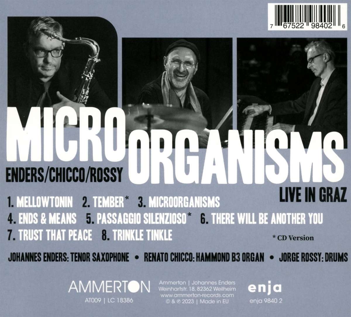 Johannes Enders, Renato Chicco, Jorge Rossy - Micro Organisms (2024) [Hi-Res]