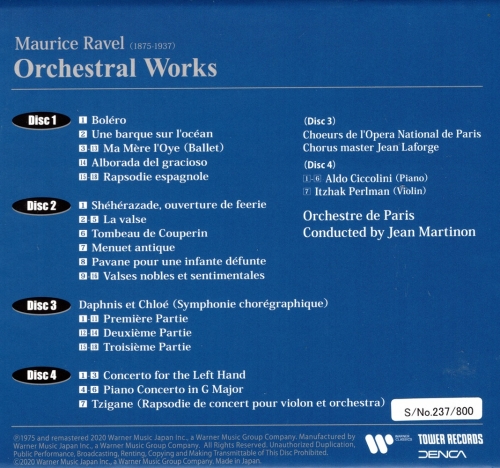 Jean Martinon - Ravel: Orchestral Works (1975) [2020 SACD Definition Serie]