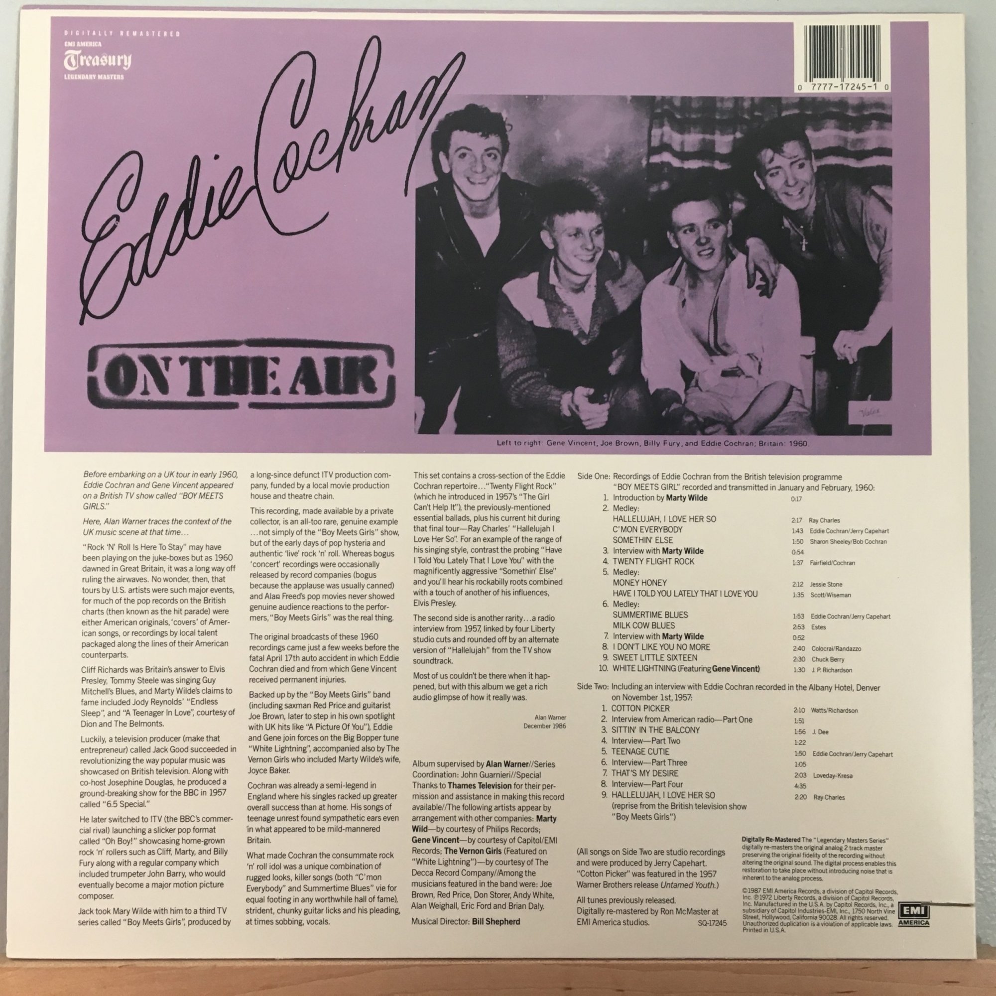 Eddie Cochran - On The Air (Live) (1972)