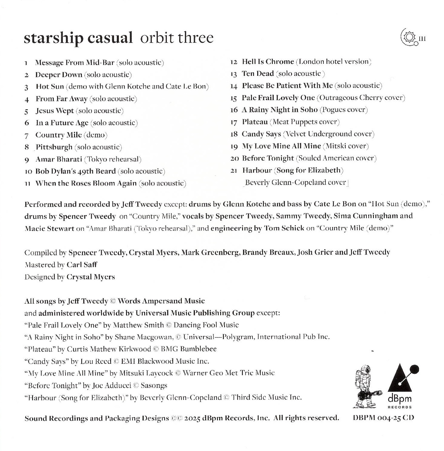Jeff Tweedy - Starship Casual: Orbit Three (2025)