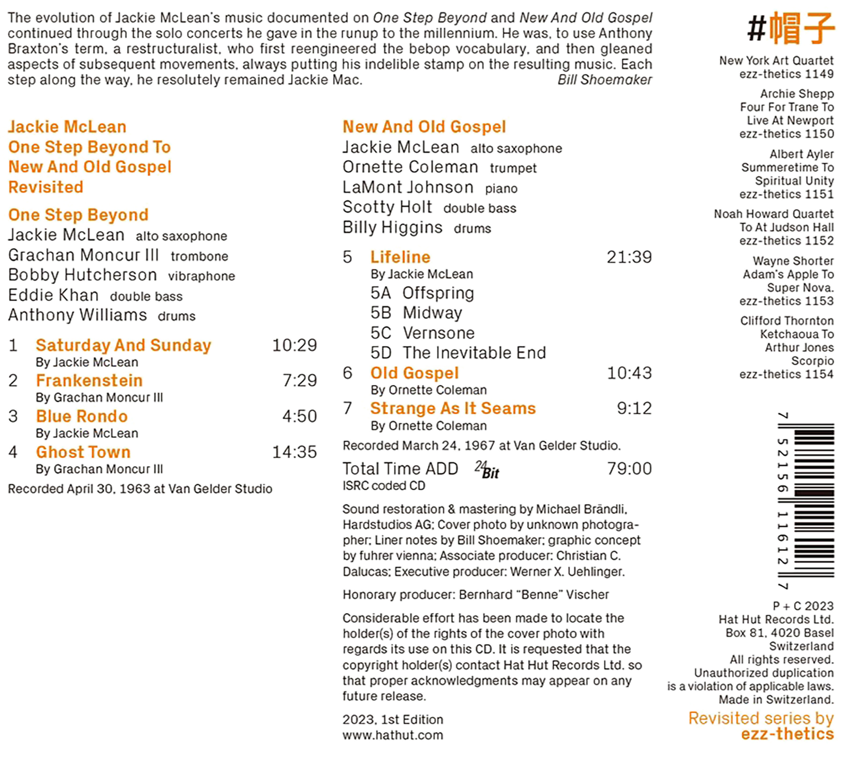 Jackie McLean - One Step Beyond to New and Old Gospel Revisited (2023)