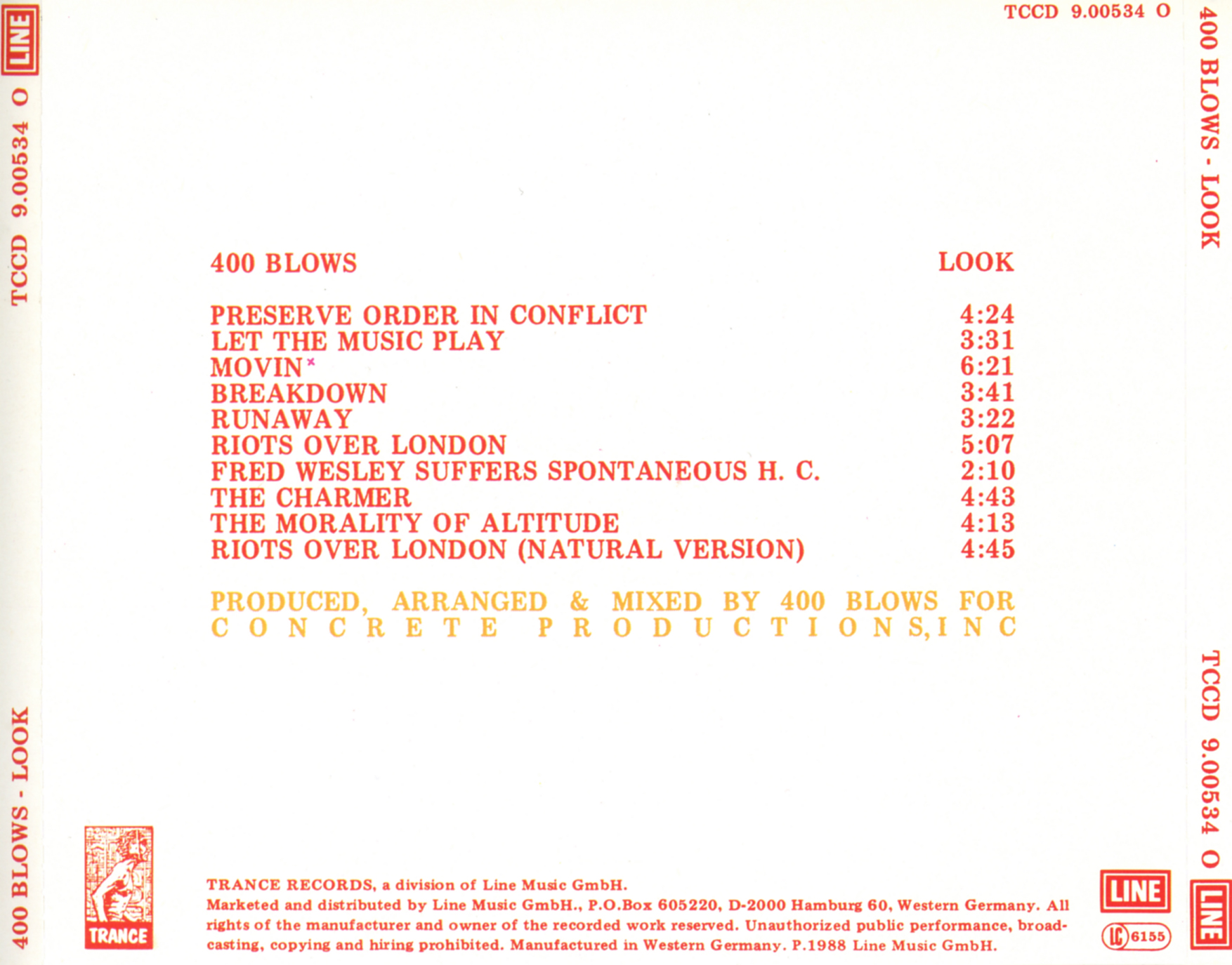 400 Blows - Look (1988)
