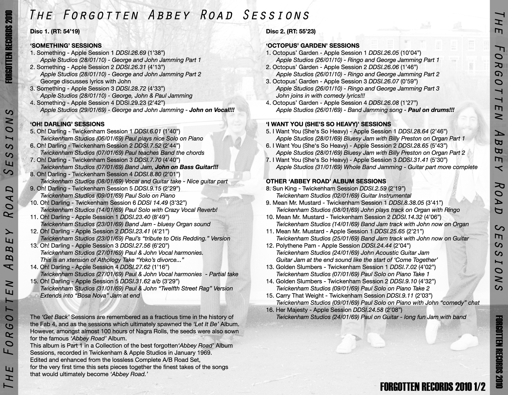 The Beatles - The Forgotten Abbey Road Sessions (2010)