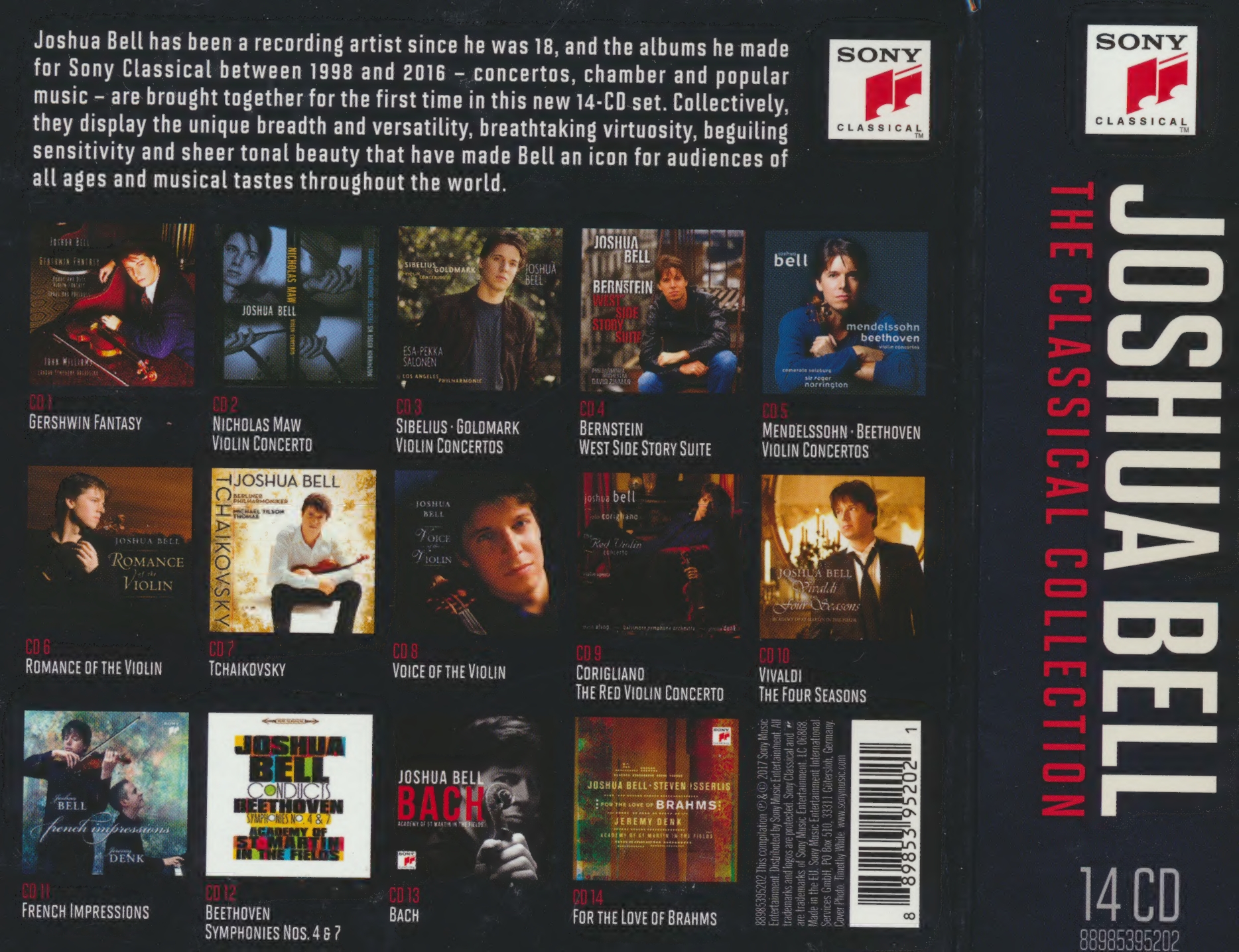 Joshua Bell - The Classical Collection (2017) {14CD Box Set}