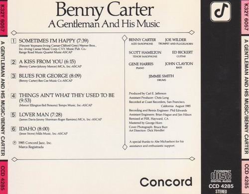 Benny Carter - A Gentleman and His Music (1985)