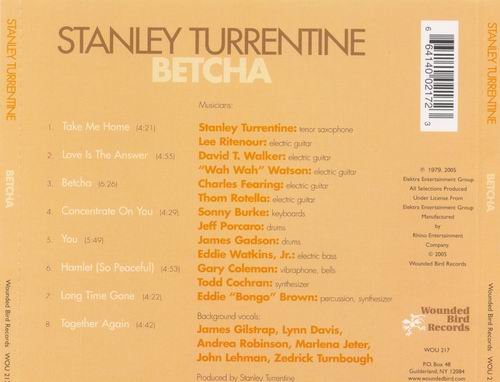 Stanley Turrentine - Betcha (1979) Flac