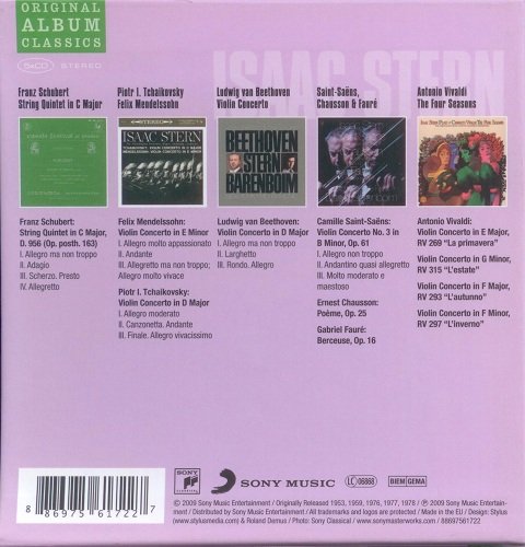 Isaac Stern - Original Album Classics (5 CD Boxset) (2009) mp3