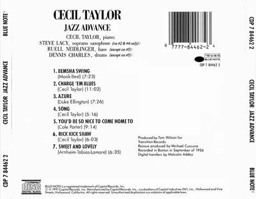 Cecil Taylor - Jazz Advance (1956)