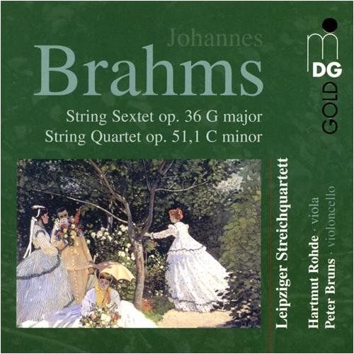 Leipziger Streichquartett, Hartmut Rohde, Peter Bruns - Brahms - Sextet op. 36, Quartet op. 51,1 (2004)