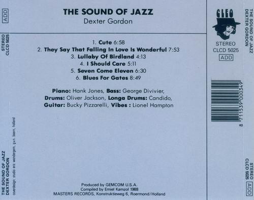 Dexter Gordon - Sound Of Jazz (1988) Flac