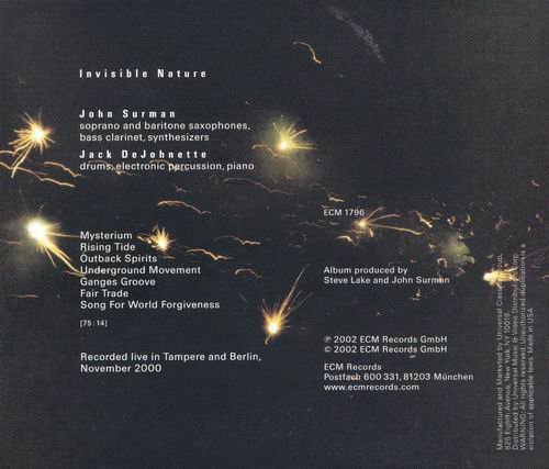 John Surman & Jack DeJohnette - Invisible Nature (2002) Flac