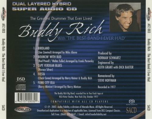 Buddy Rich - The Greatest Drummer That Ever Lived With...The Best Band I Ever Had (1977)