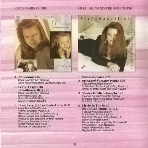 Belinda Carlisle - The CD Singles 1986-2014 (2015)