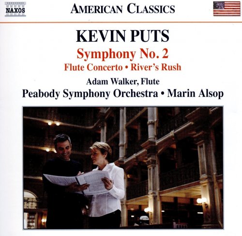 Adam Walker, Peabody Symphony Orchestra, Marin Alsop - Kevin Puts: Symphony No. 2, Flute Concerto & River's Rush (2016) [Hi-Res]